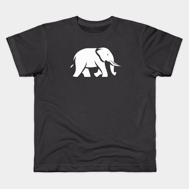 Strong as an Elephant in the Savannah Kids T-Shirt by The D Family